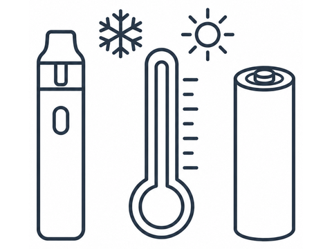 Działanie jednorazowego e-papierosa w niskiej i wysokiej temperaturze otoczenia – wpływ na podzespoły Działanie jednorazowego e-papierosa w niskiej i wysokiej temperaturze otoczenia – wpływ na podzespoły