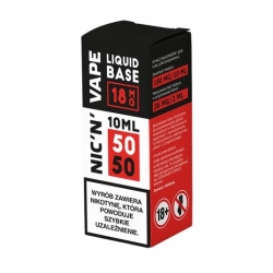 Baza nikotynowa NIC'N'VAPE 10ml 50/50 - 18mg Baza nikotynowa NIC'N'VAPE 10ml 50/50 - 18mg