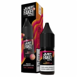 Liquid JustFAKE! Salts 10ml Peach Cranberry ICE 20mg