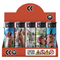 Zapalniczka piezoelektryczna #CK6ST Konie F22 50 szt.