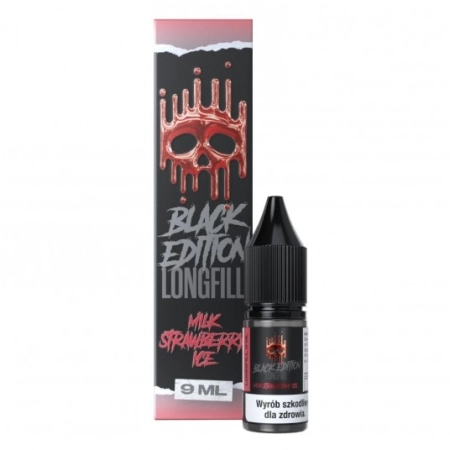 Longfill Dark Line Black Edition 9ml Milk Strawberry Ice