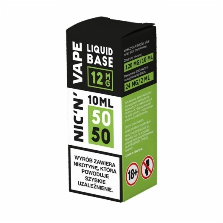 Baza nikotynowa NIC'N'VAPE 10ml 50/50 - 12mg