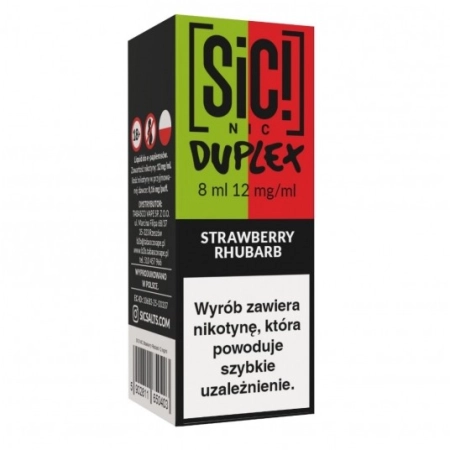 Liquid SIC! NIC 8ml Strawberry Rhubarb 12mg