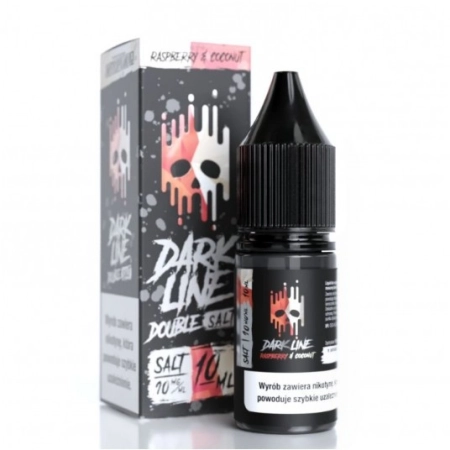 Liquid Dark Line Double Salt 10ml Raspberry Coconut 10mg