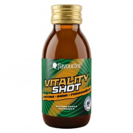 Flavourtec Vitality Shot Kofeina Imbir Pomarańcza 100ml