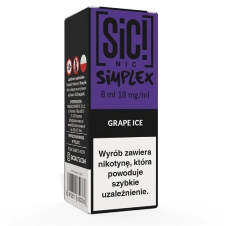 Liquid SIC! NIC 8ml Grape Ice 18mg