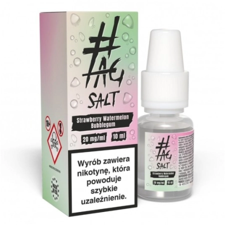 Liquid #TAG Salt Drinks 10ml Strawberry Watermelon Bubblegum 20mg