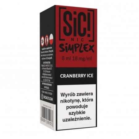 Liquid SIC! NIC 8ml Cranberry Ice 18mg