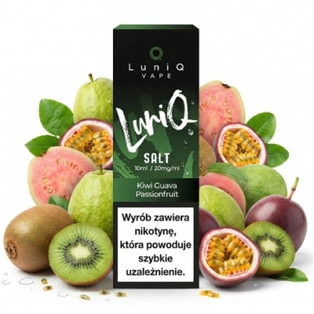 Liquid Luniq Salt 10ml Kiwi Guava Passionfruit 20mg