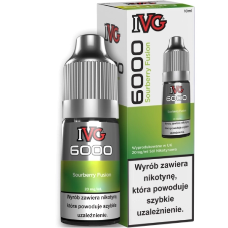 Liquid IVG 6000 Nicotine Salt 10ml Sourberry Fusion 20mg