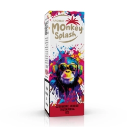 Longfill Aromat Monkey Splash 8/10ml Czerwone Jabłko Truskawka Ice