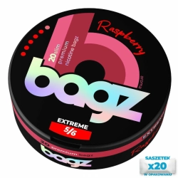 Woreczki nikotynowe BAGZ Raspberry 5/6 20mg Snus AKCYZA