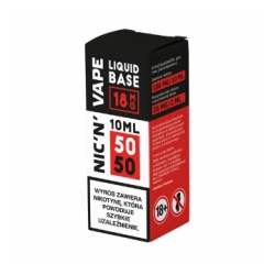 Baza Shot NIC’N’VAPE 10ml 50/50 18mg