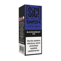 Liquid SIC! NIC 8ml 12mg Blackcurrant Ice – Simplex