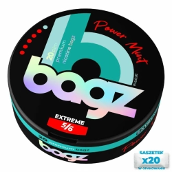 Woreczki nikotynowe BAGZ Power Mint 5/6 20mg Snus AKCYZA