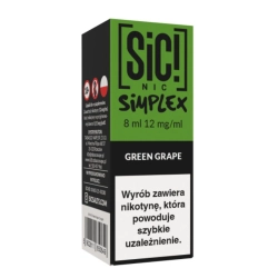 Liquid SIC! NIC 8ml 12mg Green Grape Ice – Simplex