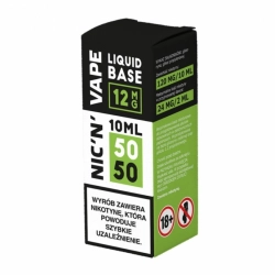 Baza Shot NIC’N’VAPE 10ml 50/50 12mg