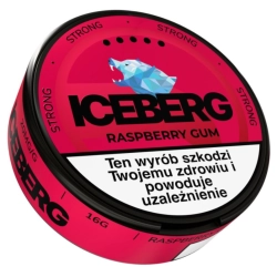 Woreczki nikotynowe ICEBERG 20mg – Raspberry Gum Snus AKCYZA