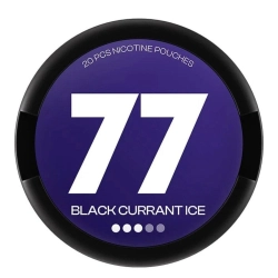 Woreczki nikotynowe 77 SLIM 10.4mg – Black Currant Ice Snus AKCYZA