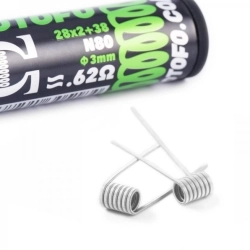 DIY – WOTOFO Grzałki Dual Core Fused Clapton 3mm 0.62 Ohm (10szt.)