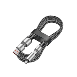 Kabel szybkiego ładowania USB-A do Lightning i USB-C do USB-C o długości 1,3 m – SS