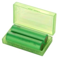 Etui Plastikowe Na 2 Akumulatory 18650 Zielone