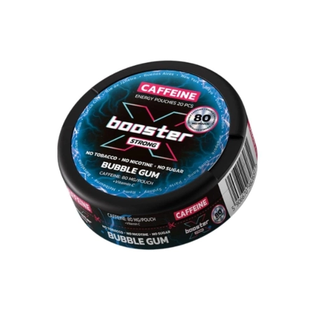 Woreczki Kofeinowe X-BOOSTER 80mg – Bubble Gum Snus