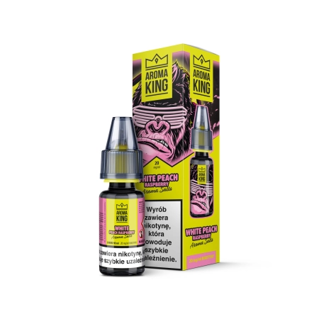 Liquid Aroma King Gorilla Salt 20mg 10ml White Peach Raspberry