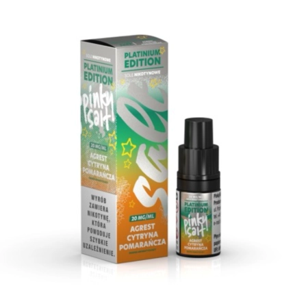 Liquid Pinky Platinium Salt 10ml 20mg Agrest Cytryna Pomarańcza