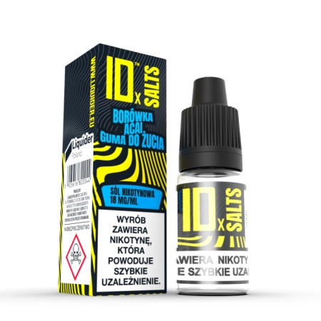 Liquid ID Salts Borówka Acai Guma Do Żucia 18 mg 9ml