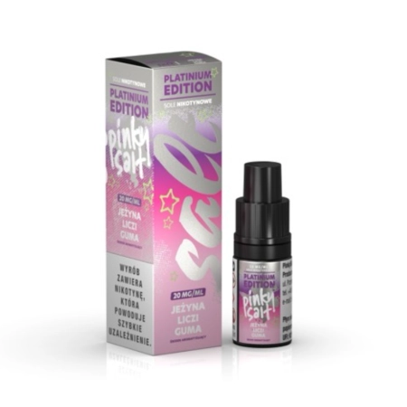 Liquid Pinky Platinium Salt 10ml 20mg Jeżyna Liczi Guma