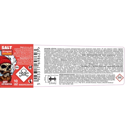 Baza Shot Doctor Vape Salt 70/30 10ml 20mg