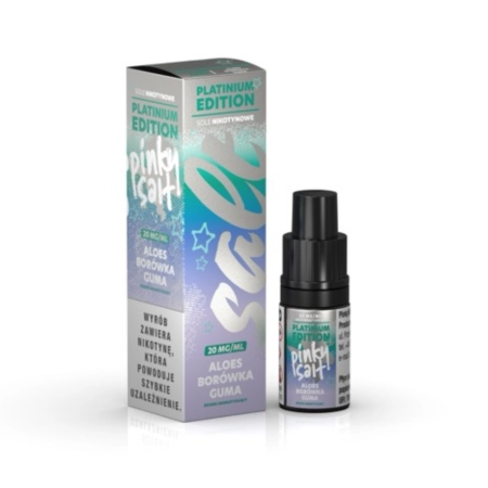 Liquid Pinky Platinium Salt 10ml 20mg Aloes Borówka Guma