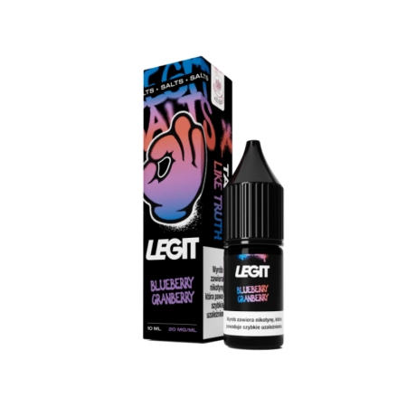 Liquid Legit Salt 20mg 10ml Blueberry Cranberry