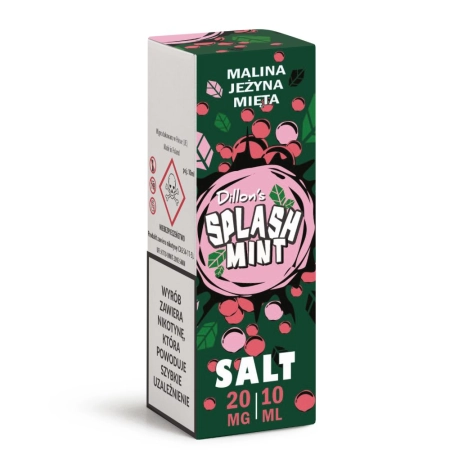 Liquid Splash Mint Salt 20mg 10ml Malina Jeżyna Mięta