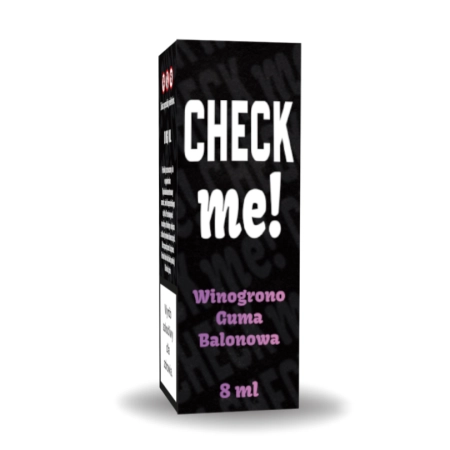Longfill Aromat CHECK me! 8/10ml Winogrono Guma Balonowa