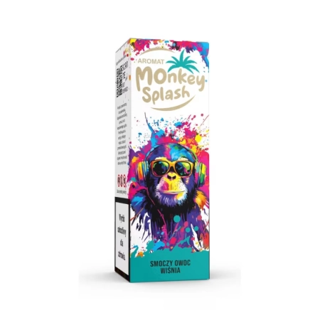 Longfill Aromat Monkey Splash 8/10ml Smoczy Owoc Wiśnia
