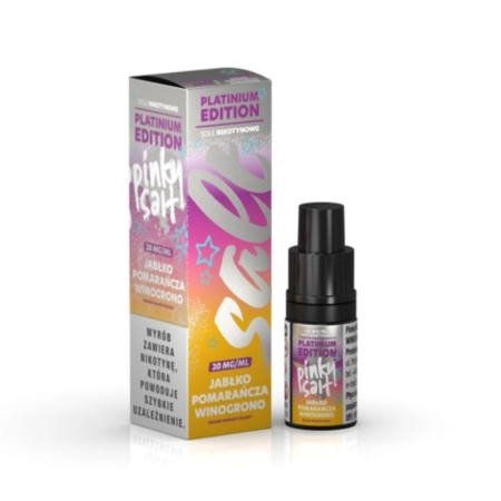 Liquid Pinky Platinium Salt 10ml 20mg Jabłko Pomarańcza Winogrono