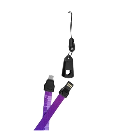 Smycz USB-C Grey