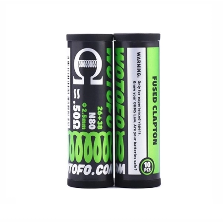 DIY – WOTOFO Grzałki Fused Clapton 2.5mm 0.50 Ohm (10szt.)