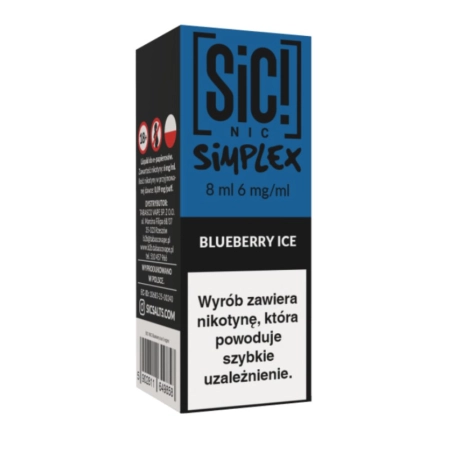 Liquid SIC! NIC 8ml 6mg Blueberry Ice – Simplex