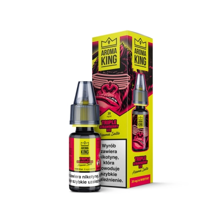 Liquid Aroma King Gorilla Salt 20mg 10ml Tripple Strawberry Ice