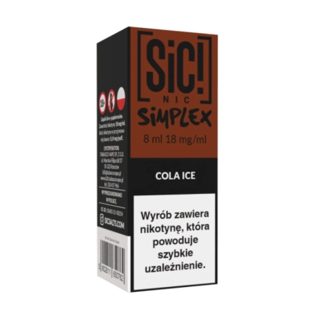 Liquid SIC! NIC 8ml 18mg Cola Ice – Simplex