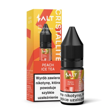 Liquid Cristallite Salt 20mg 10ml Peach Ice Tea