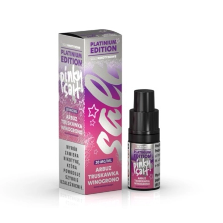 Liquid Pinky Platinium Salt 10ml 20mg Arbuz Truskawka Winogrono