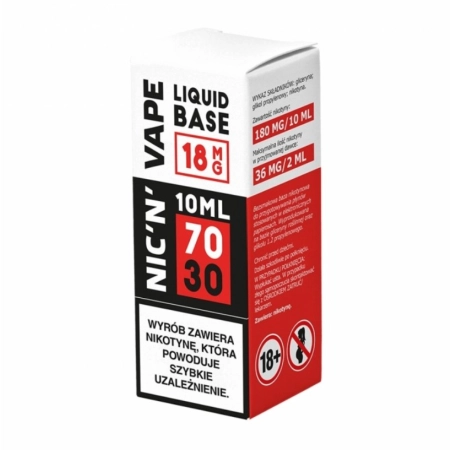 Baza Shot NIC’N’VAPE 10ml 70/30 18mg