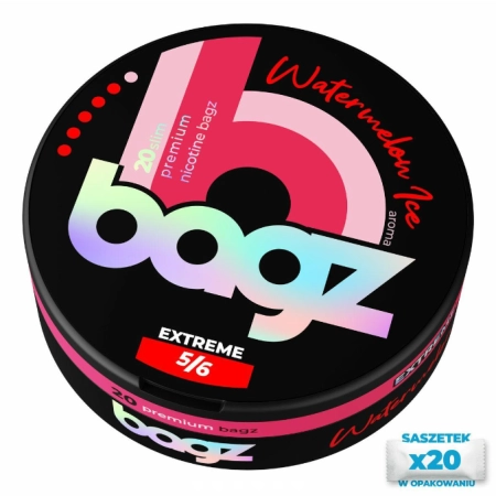 Woreczki nikotynowe BAGZ Watermelon Ice 5/6 20mg Snus AKCYZA