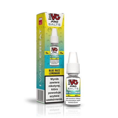 Liquid IVG Pro Salts 20mg 10ml Blue Razz Lemonade
