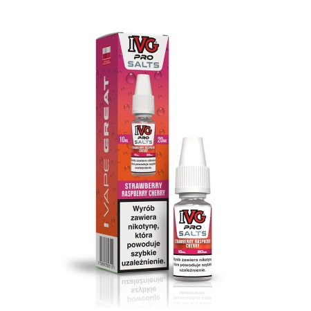 Liquid IVG Pro Salts 20mg 10ml Strawberry Raspberry Cherry