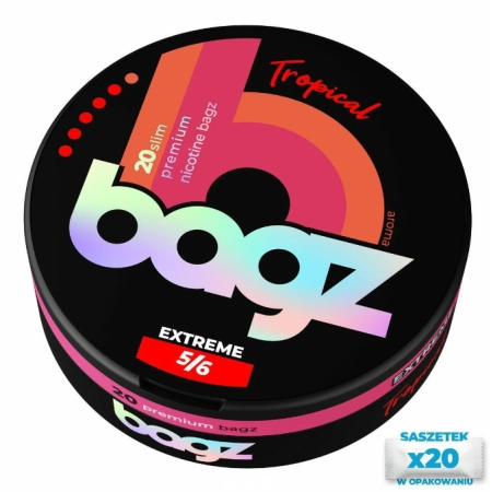 Woreczki nikotynowe BAGZ Tropical 5/6 20mg Snus AKCYZA